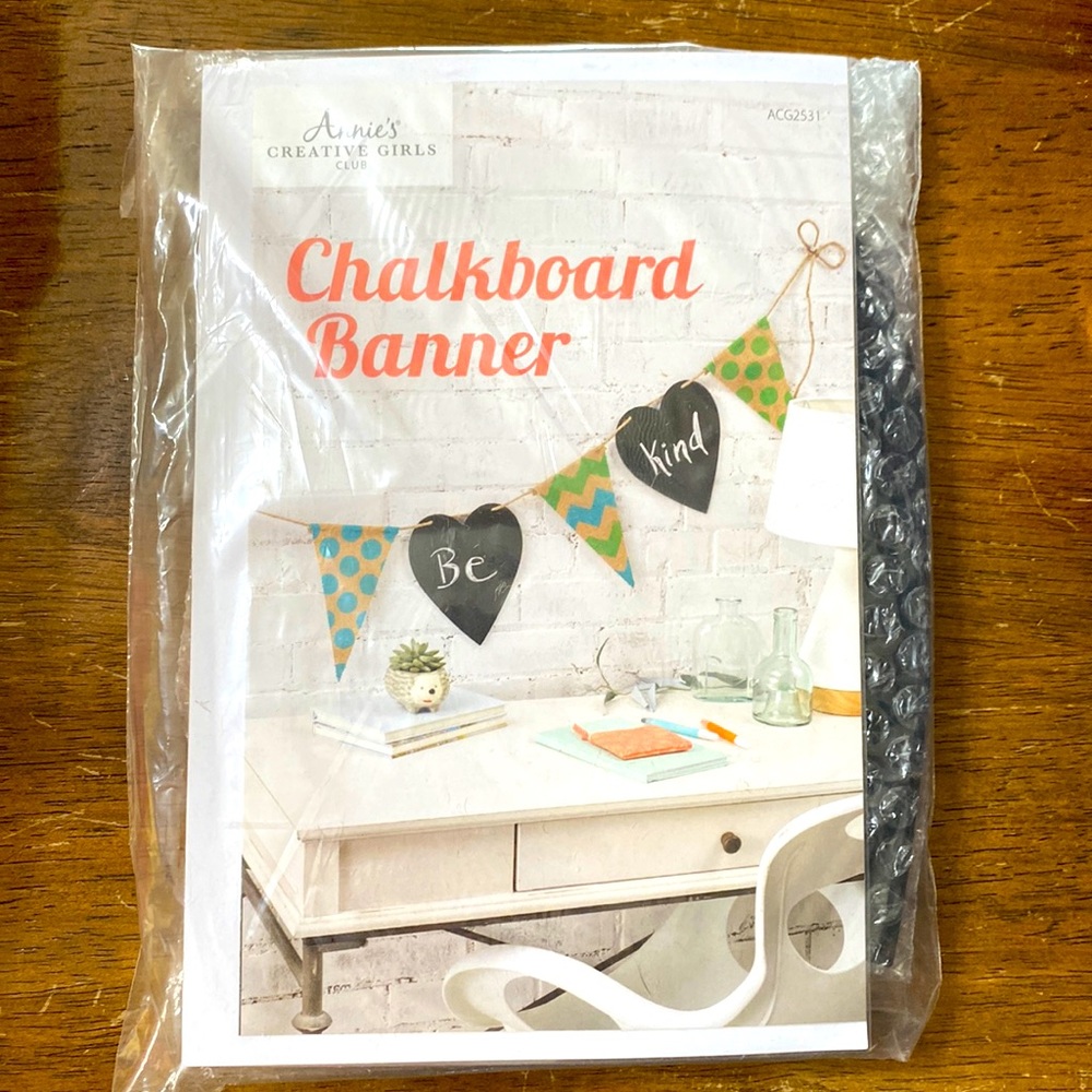 NEW Chalkboard Banner Craft Kit